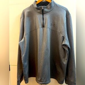 Under Armour Cold Gear  1/4 Zip Mens 3XL Gray Pullover Sweater Fleece Lined
